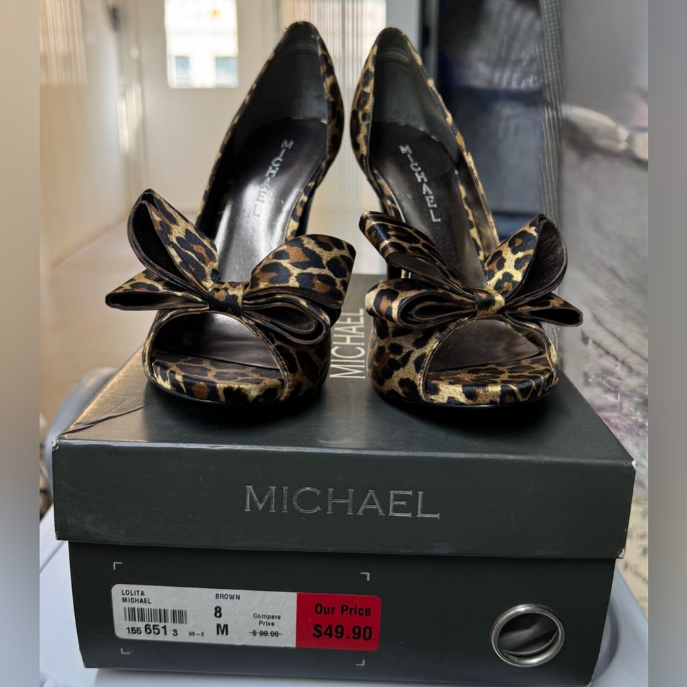 Womens Michael Shannon Open Toe Heels